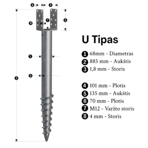 sraigtinis polis u 885 03